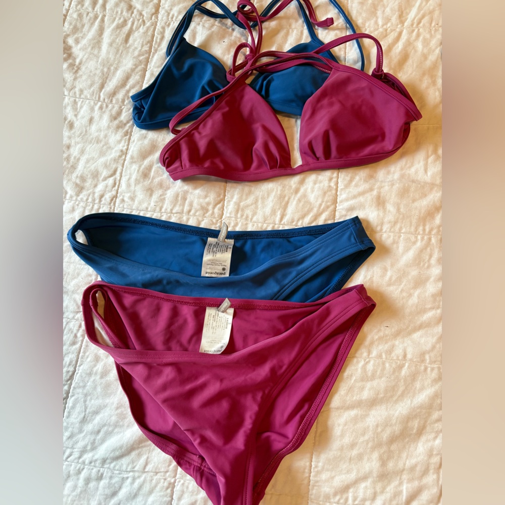 Pink Patagonia Cross-back Triangle Bikini